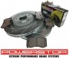Przednie klocki Z26 + WIERCONE nacinane tarcze hamulcowe POWERSTOP Jeep Grand Cherokee SRT 6,1 V8 -2010
